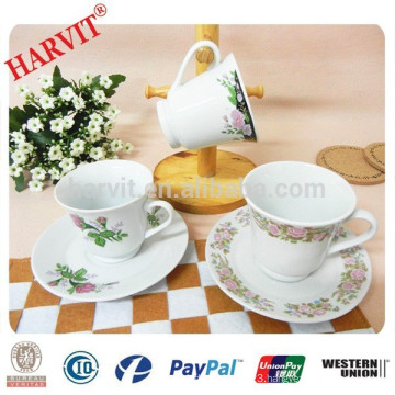 China Supplier Wholesale Coffee Cups And Saucers/Porcelain Tea Cups And Saucers